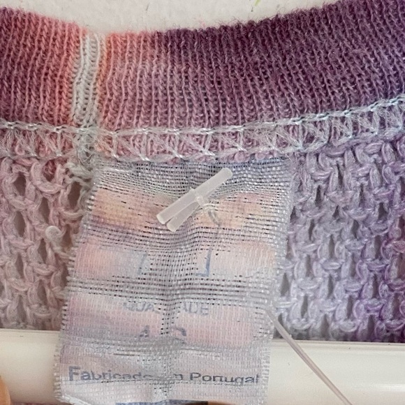 Handmade Geode Tie Dye Tank Top Shirt Womens Size Small Pastel Mesh Sheer Pink - Picture 7 of 10